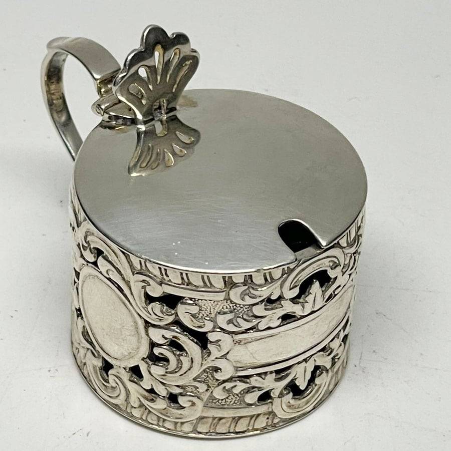 Hallmarked London Silver 1896 Mustard Pot