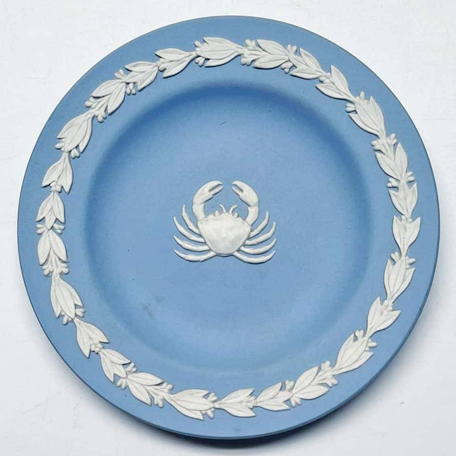 Wedgwood Blue Jasperware Bon Bon Cancer