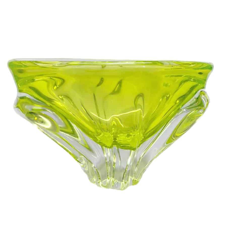 Murano Art Glass Green Coloured Vase