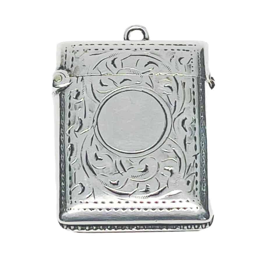 Hallmarked Silver Vesta Case Birmingham 1902