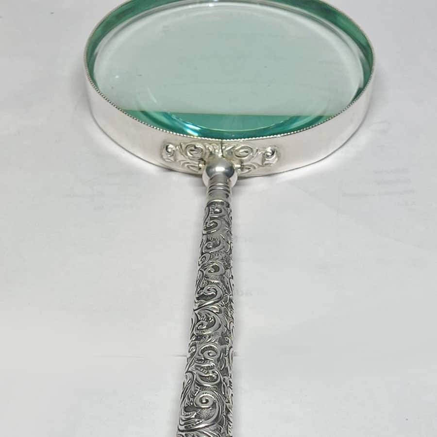 Original German Silver Victorian  Magnifying Glass