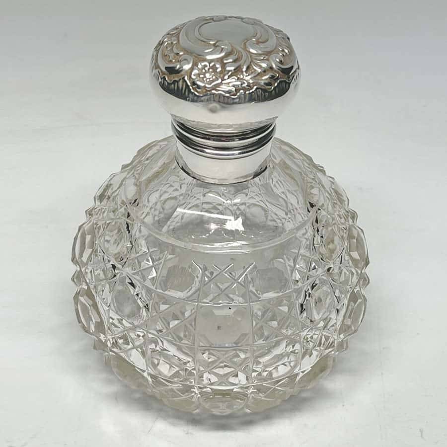 Silver Topped Perfume Bottle Birmingham 1902