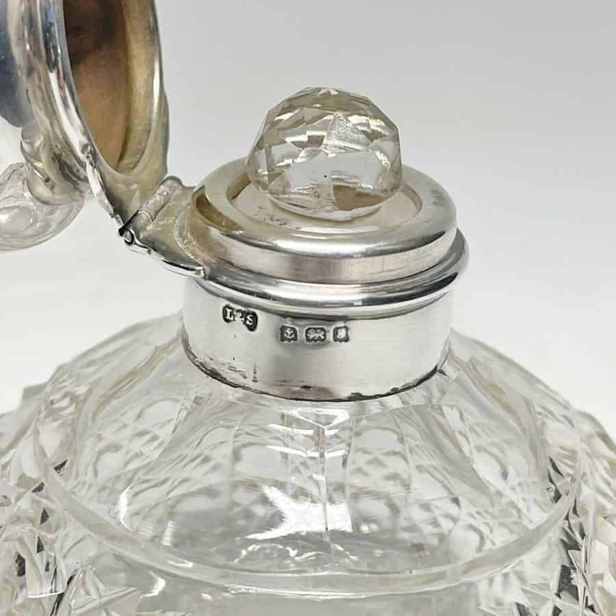 Silver Topped Perfume Bottle Birmingham 1902