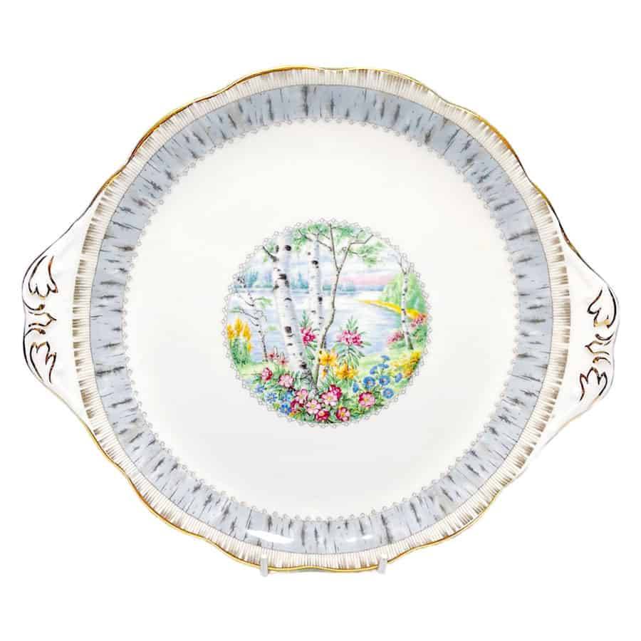 Royal Albert Silver Birch Tea Cake Plate