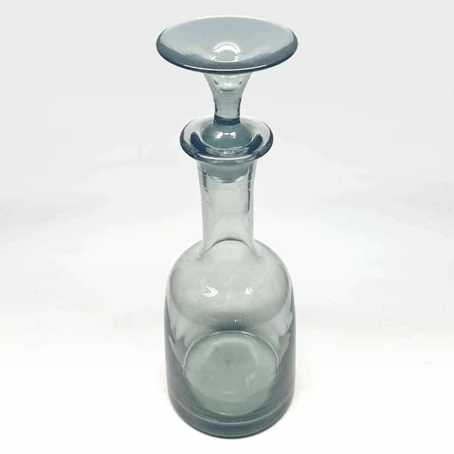 Retro 1970 Smokey Grey Glass Decanter