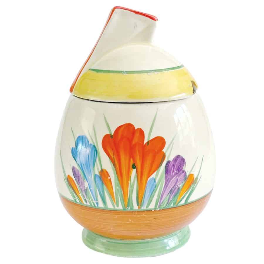 Clarice Cliff Spring Crocus Jam Pot