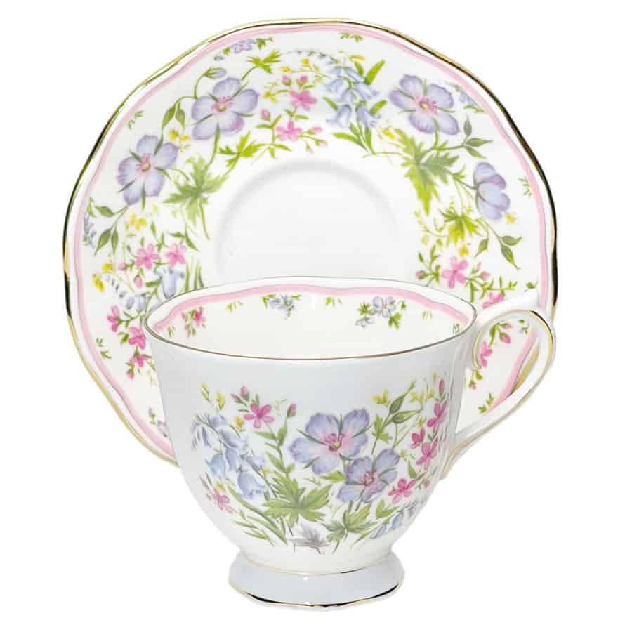 Royal Albert Country Bouquet Collection Hazy Shade Tea Duo