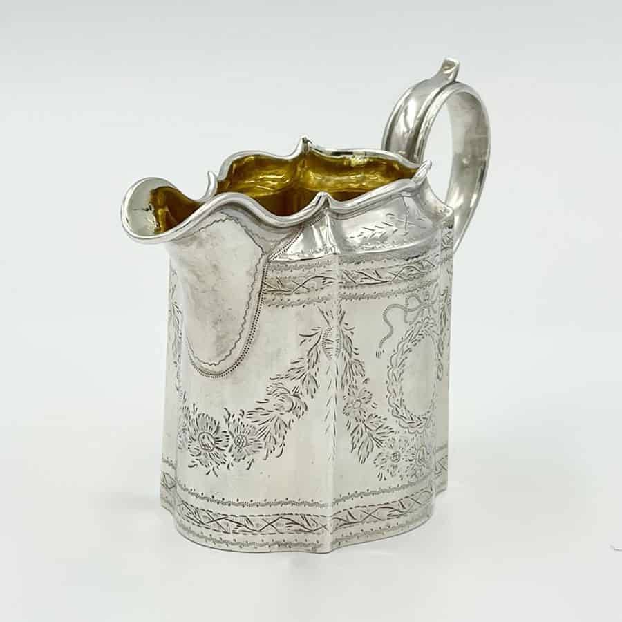 Hallmarked Silver Milk Jug London 1857 Joseph Angel