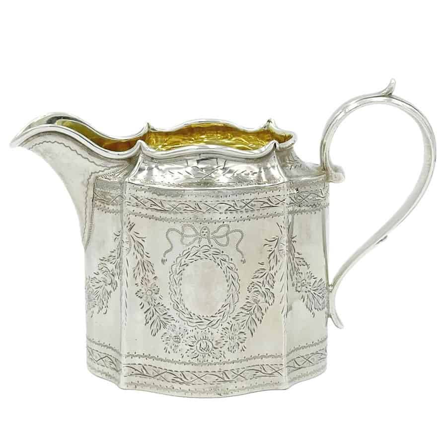 Hallmarked Silver Milk Jug London 1857 Joseph Angel