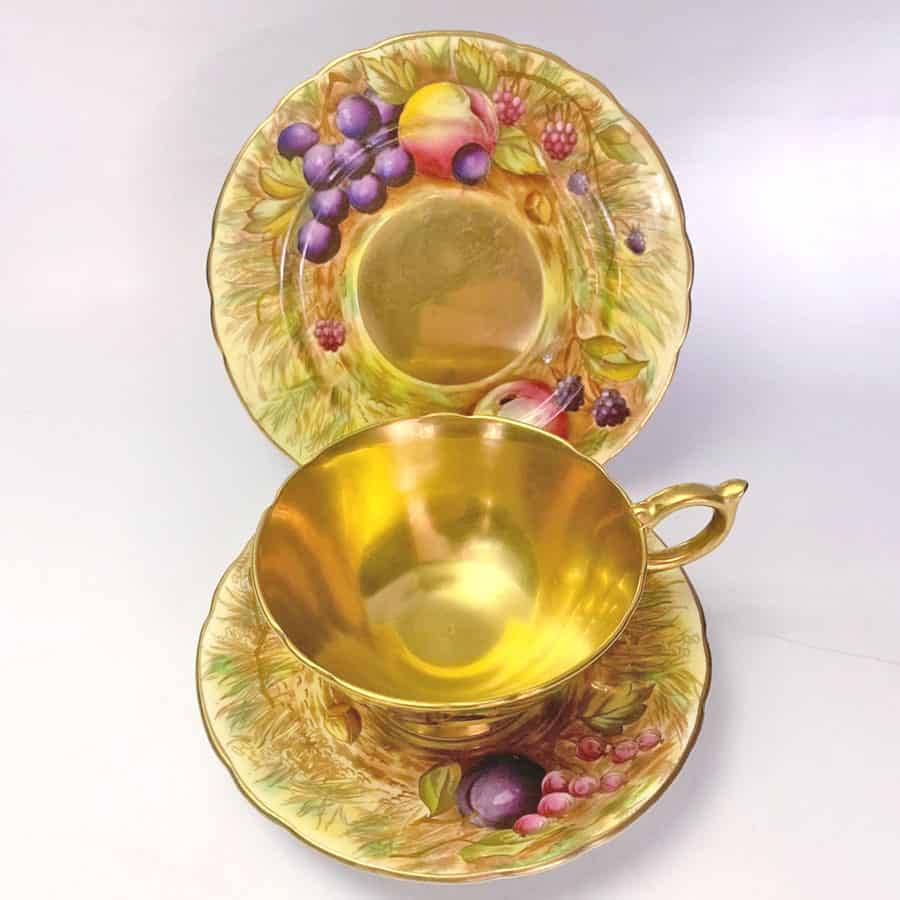 Aynsley Orchard Gold  D Jones Tea Trio
