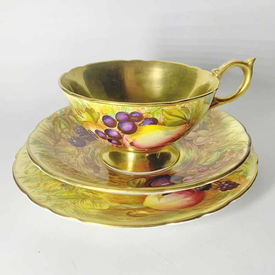 Aynsley Orchard Gold  D Jones Tea Trio