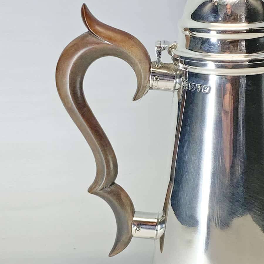 Silver Hallmarked Hot Chocolate Pot Chester 1918