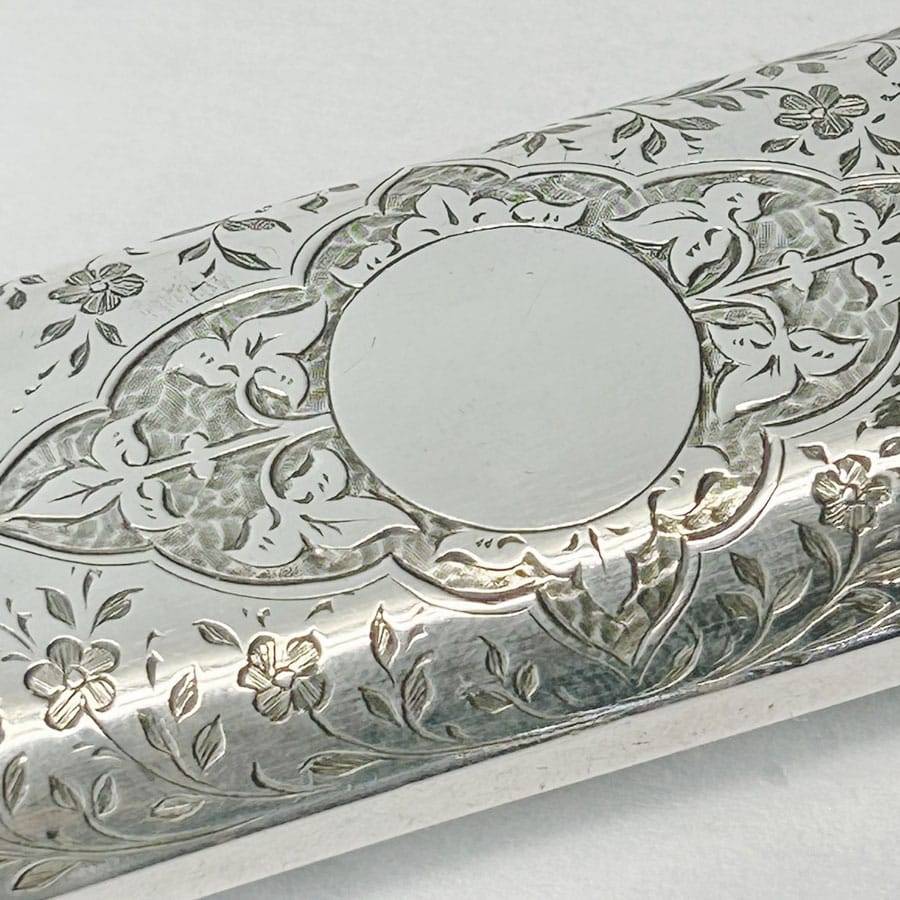 Hallmarked Silver Etui With Silver Reading Glasses London 1888