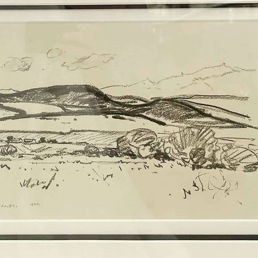 Piet van Heerden Bosveld Vieliersdorp Charcoal 1969