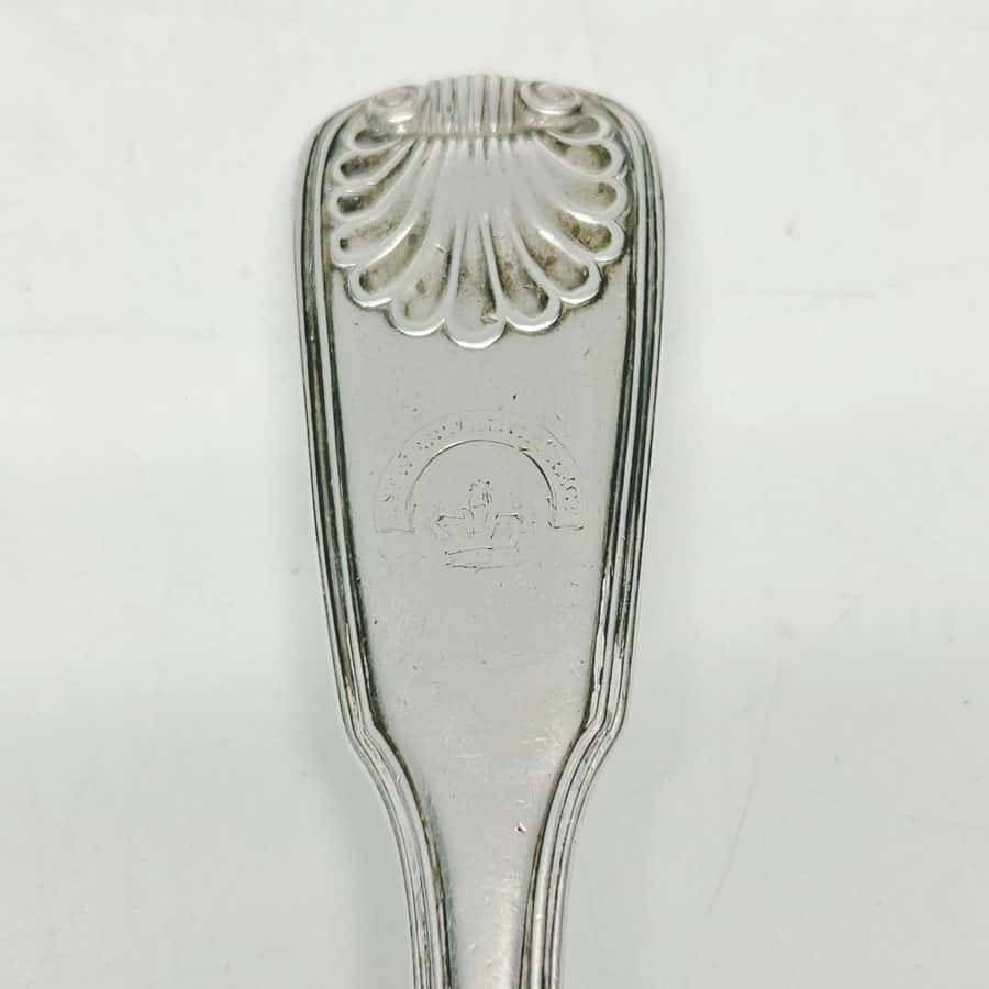 Hallmarked Shell Pattern Silver Soup Ladle London 1848
