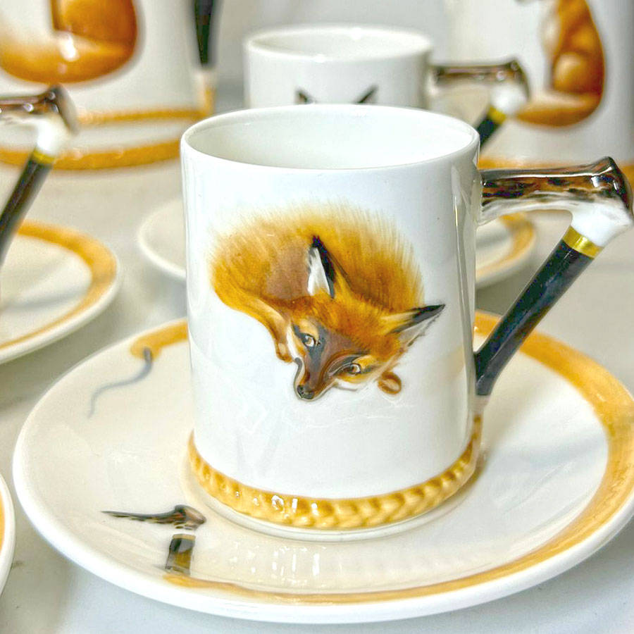 Rare Royal Doulton Reynard The Fox Coffee Service C1950