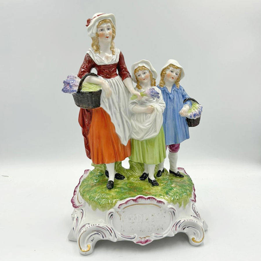Dresden Yardley Lavender Advertising Figurine C1900