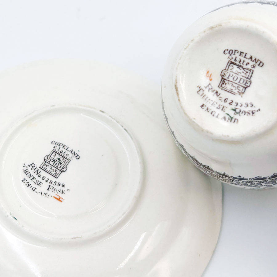 Copeland Spode Chinese Rose Coffee Demitasse