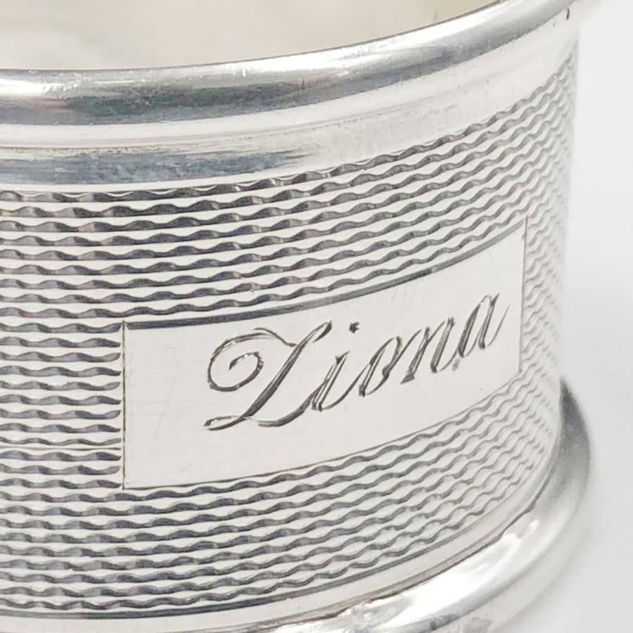 Hallmarked  Silver Birmingham 1947 Serviette Ring