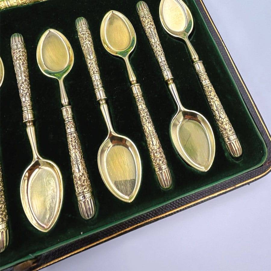 Hallmarked Silver Victorian High Tea Serving Set London 1897