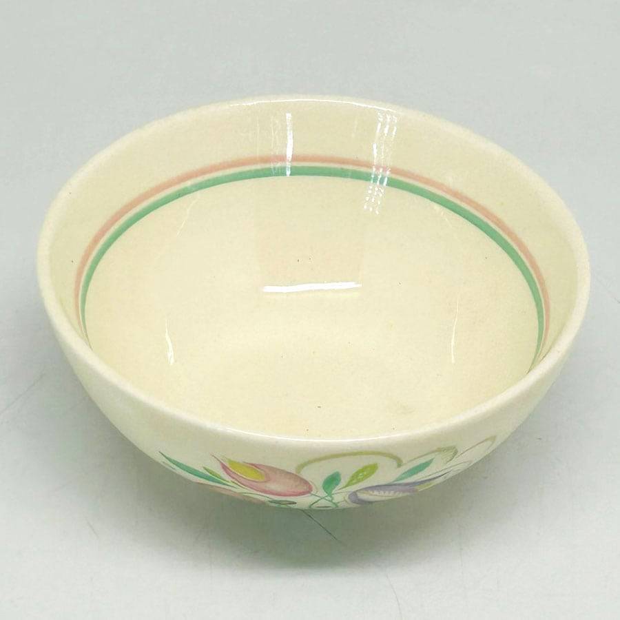 Susie Cooper Banded Dresden Spray Coffee Sugar Bowl