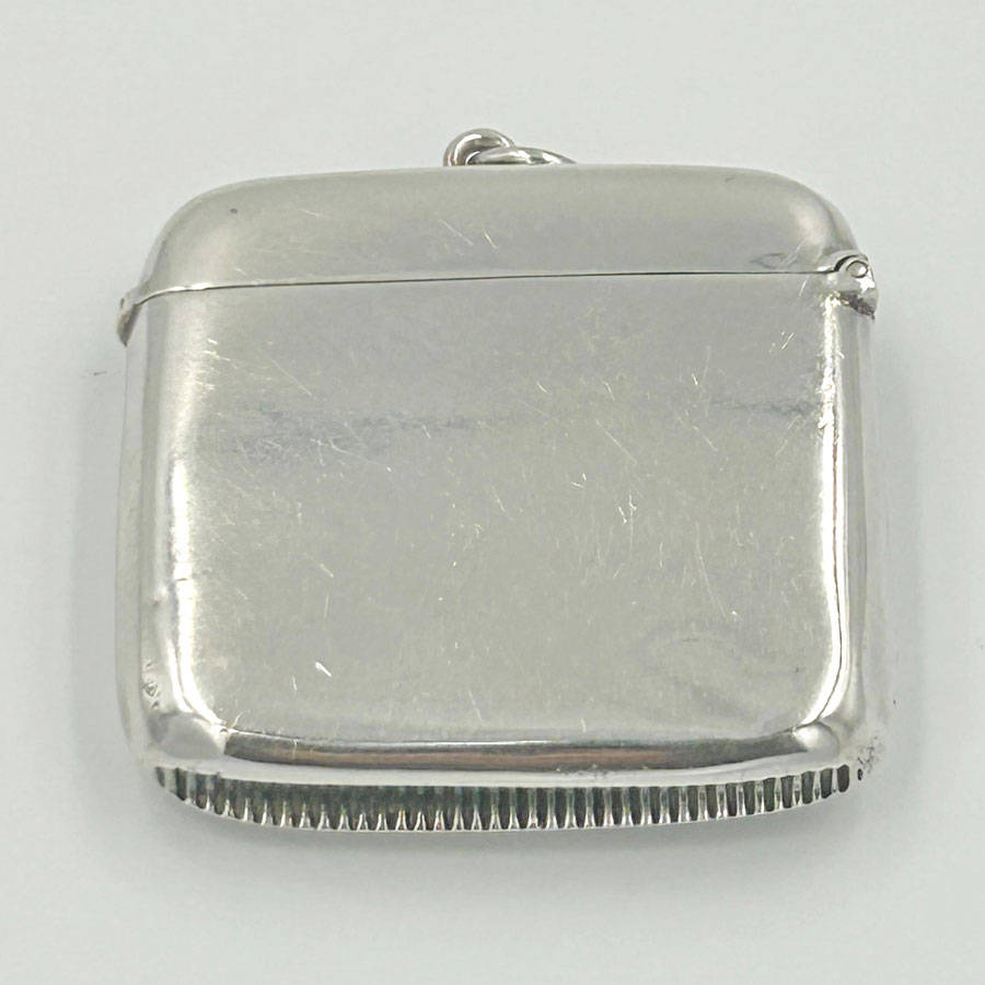 Hallmarked Silver Vesta Case Reynolds Angels Birmingham 1900
