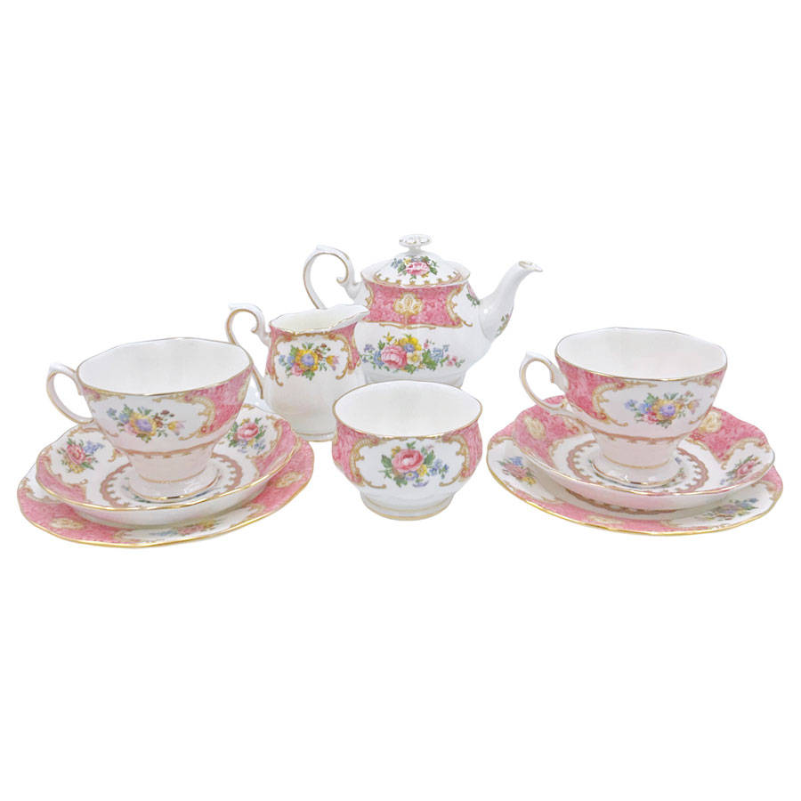 Royal Albert Lady Carlyle Bachelor Tea Service Tea For Two