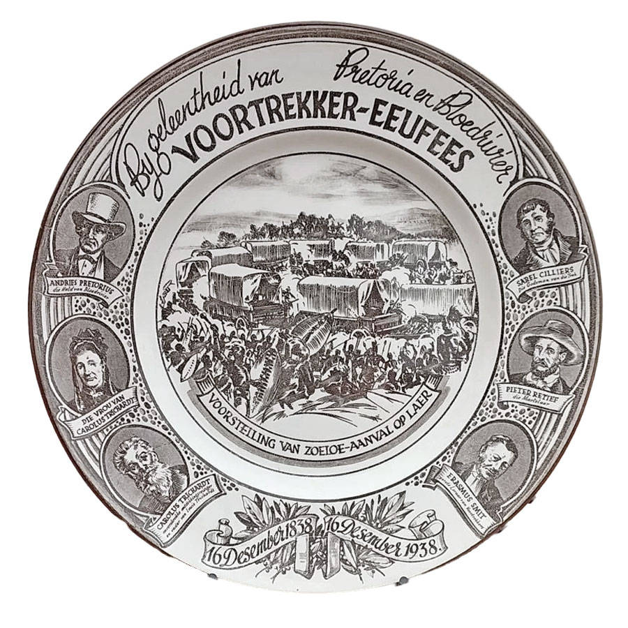 Royal Doulton Voortrekker Eeufees Rack Plate