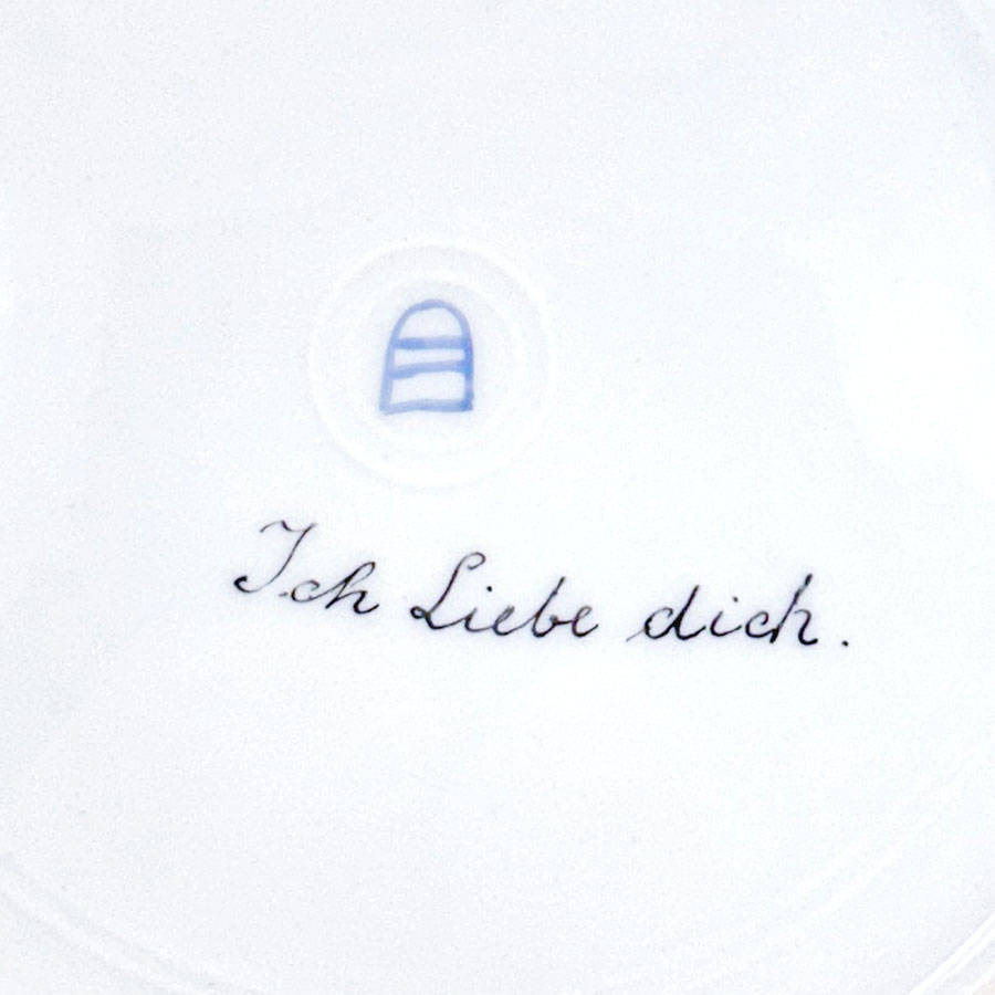 Royal Vienna Porcelain Cabinet Plate Signed Riemor Toh Liebe Dich 19th