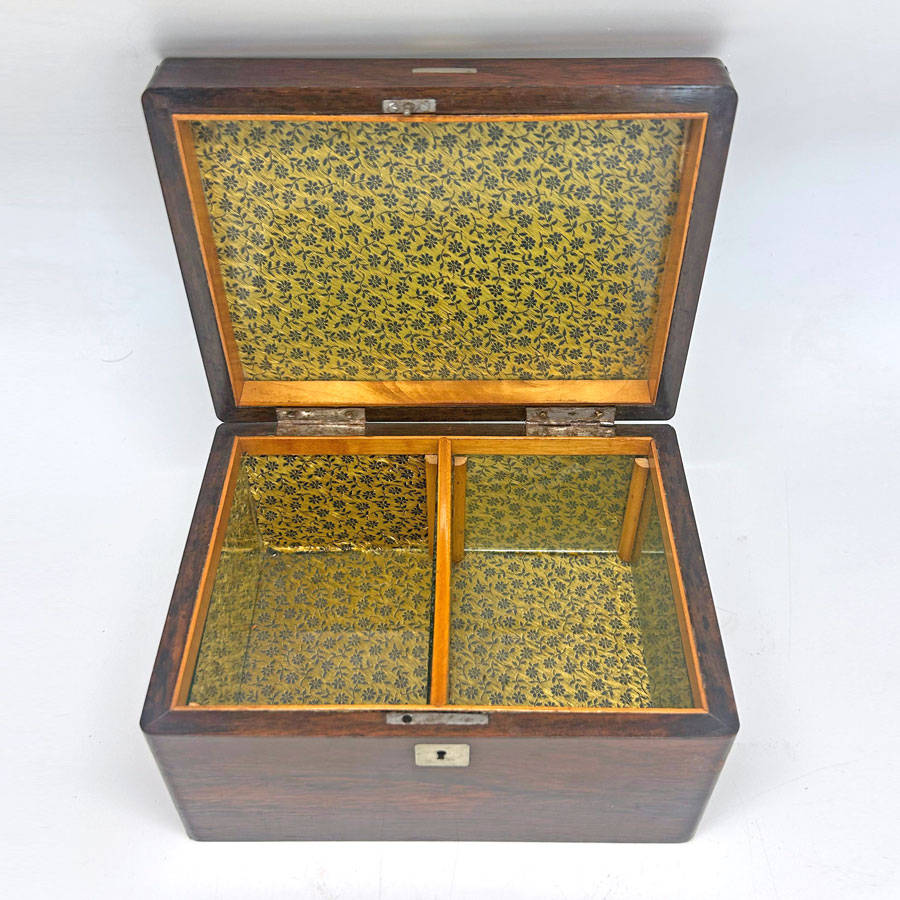 Victorian Silk Lined Rosewood  Box