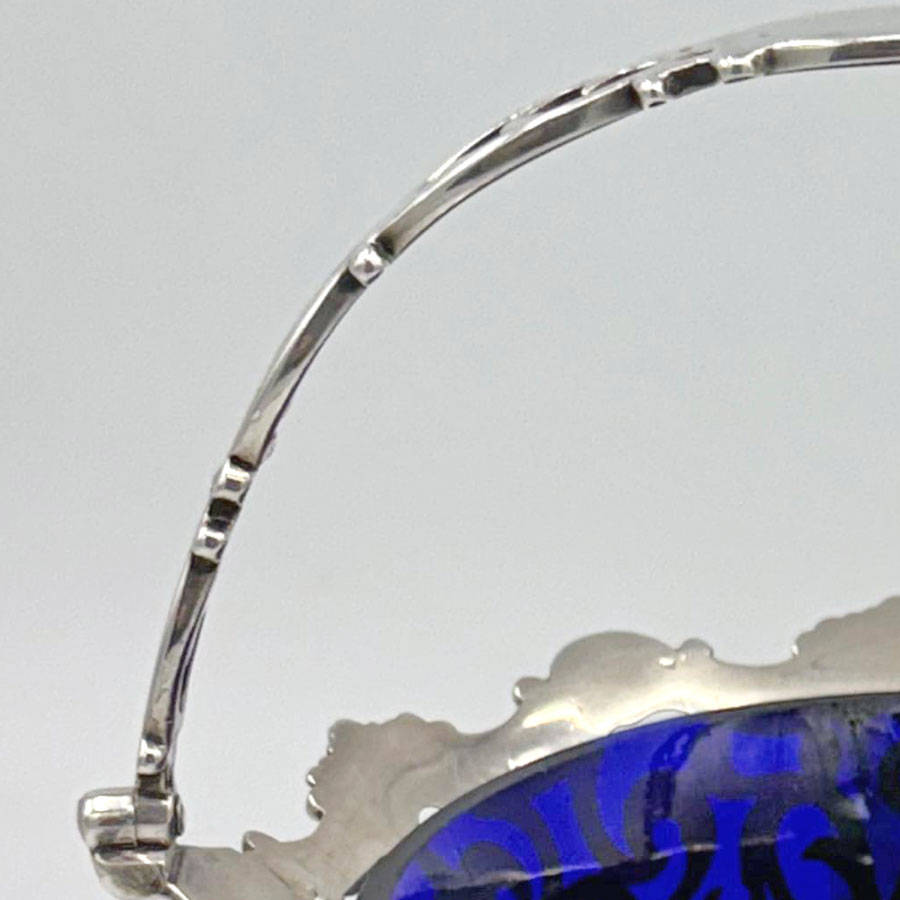 Hallmarked Silver Pierced Basket London 1858 George Richards