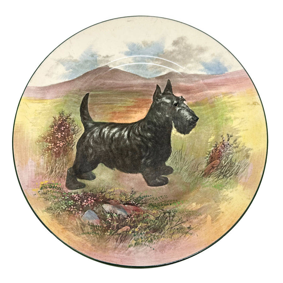 Royal Doulton Scottish Terrier Wall Plate C1940