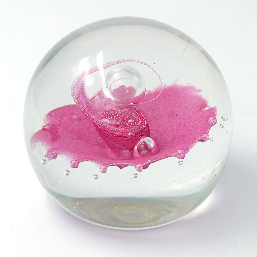 Caithness Scotland Floral Illusion Art Glass Paperweight LTD Edition