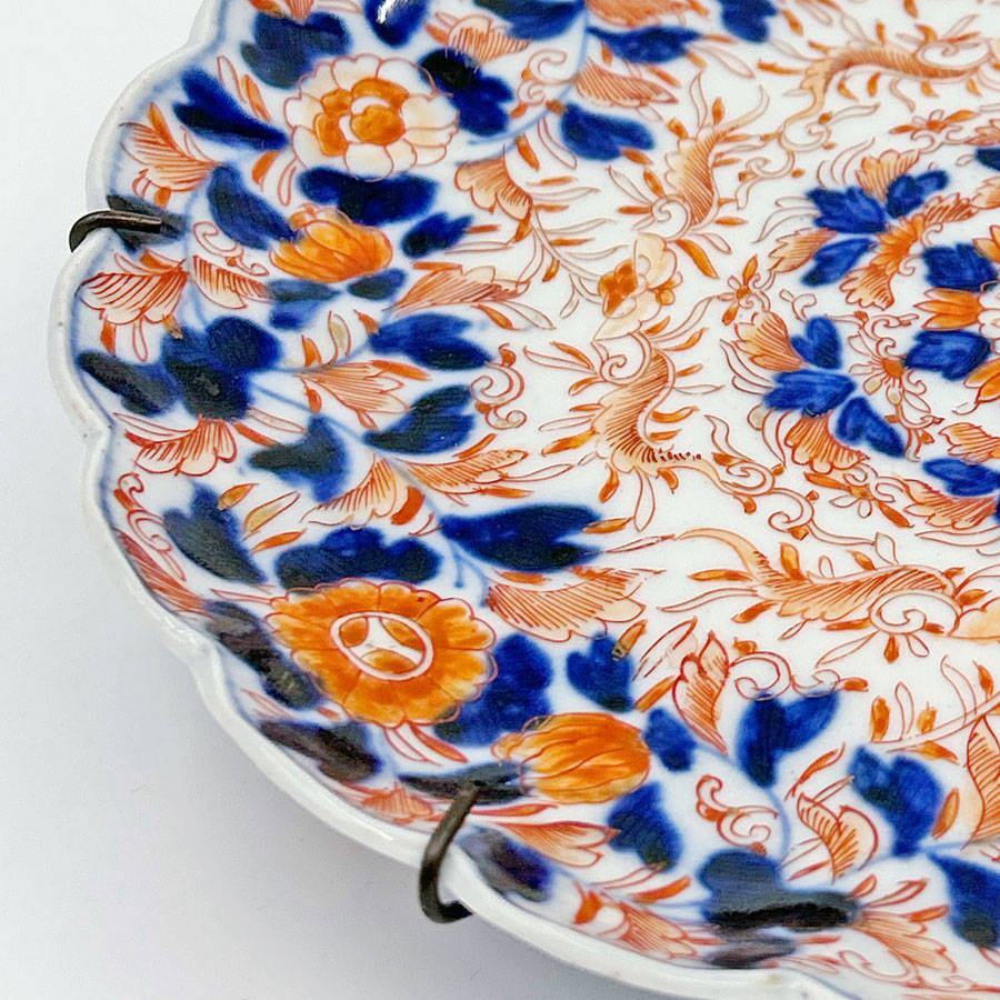 Japanese Meiji Period Imari Scalloped Plate C1868