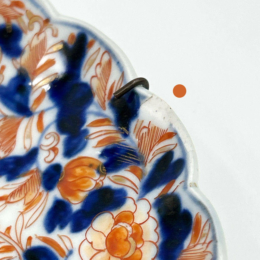 Japanese Meiji Period Imari Scalloped Plate C1868