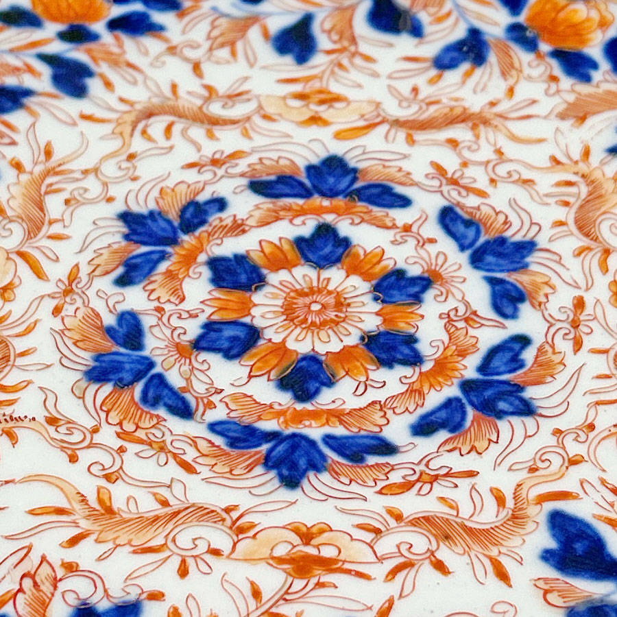 Japanese Meiji Period Imari Scalloped Plate C1868