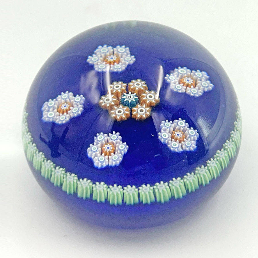 Perthshire Scotland Millefiori Art Glass Paperweight C1980