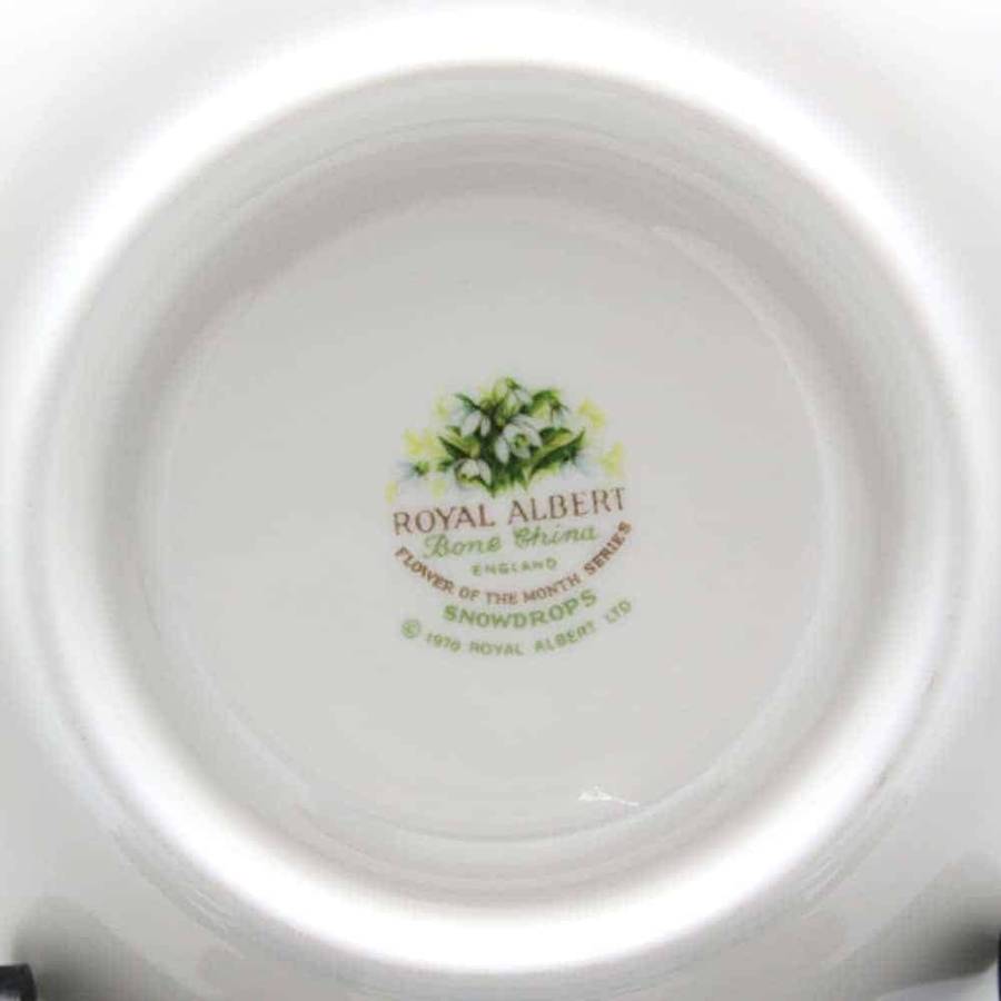 Royal Albert Flower of The Month January Snowdrops Trio