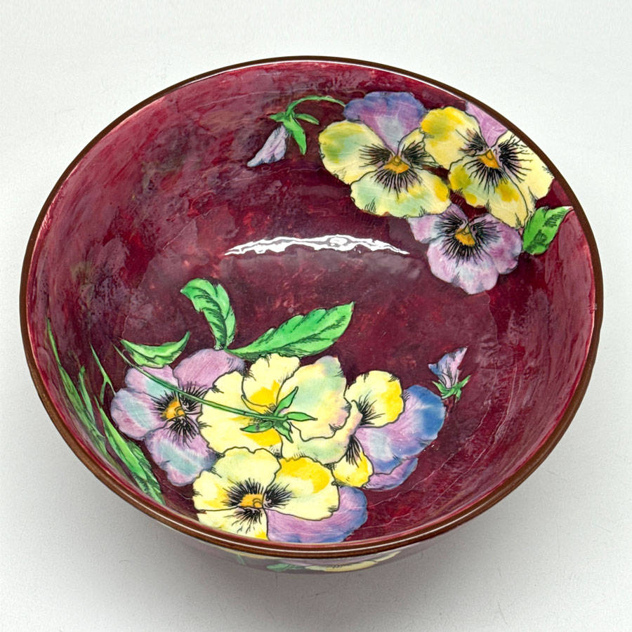 Royal Doulton Pansy Fruit Bowl D6402