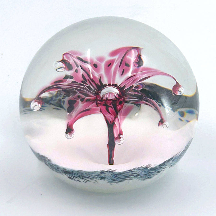 Selkirk Scotland Firecracker Art Glass Paperweight 1997