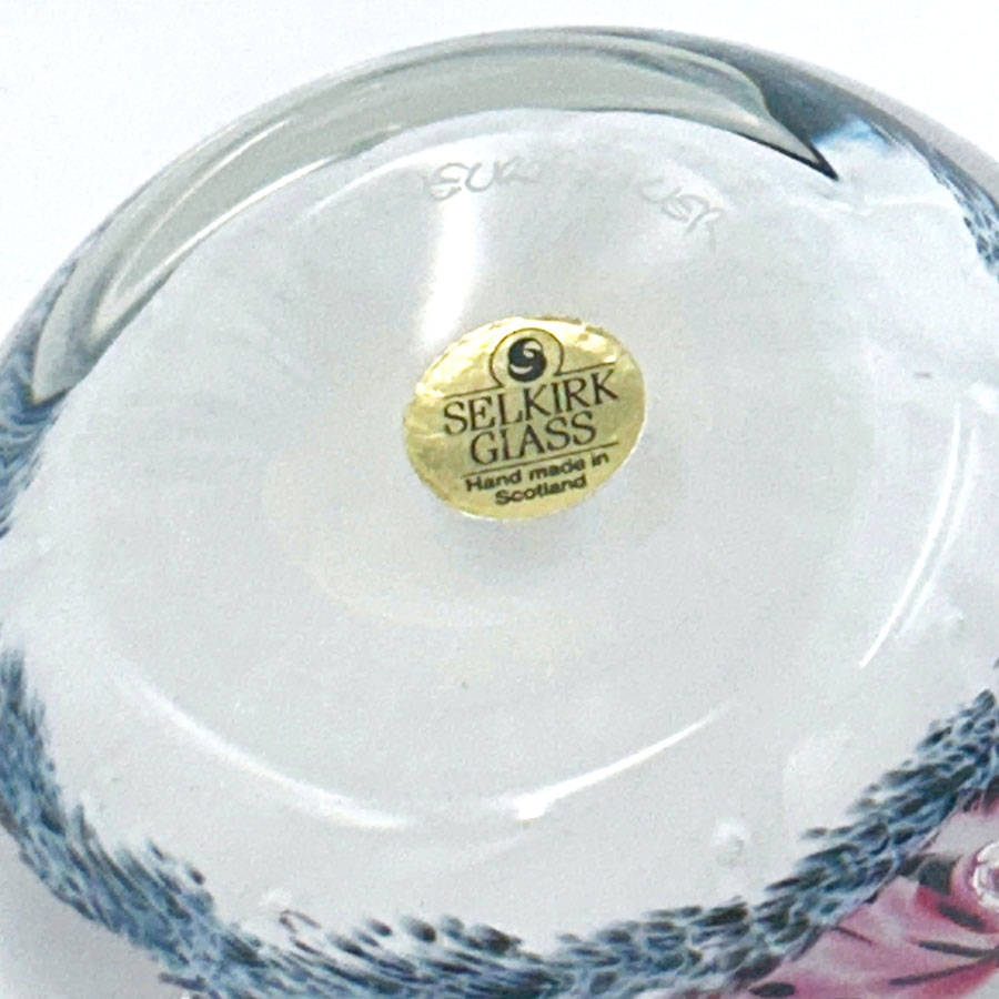 Selkirk Scotland Firecracker Art Glass Paperweight 1997