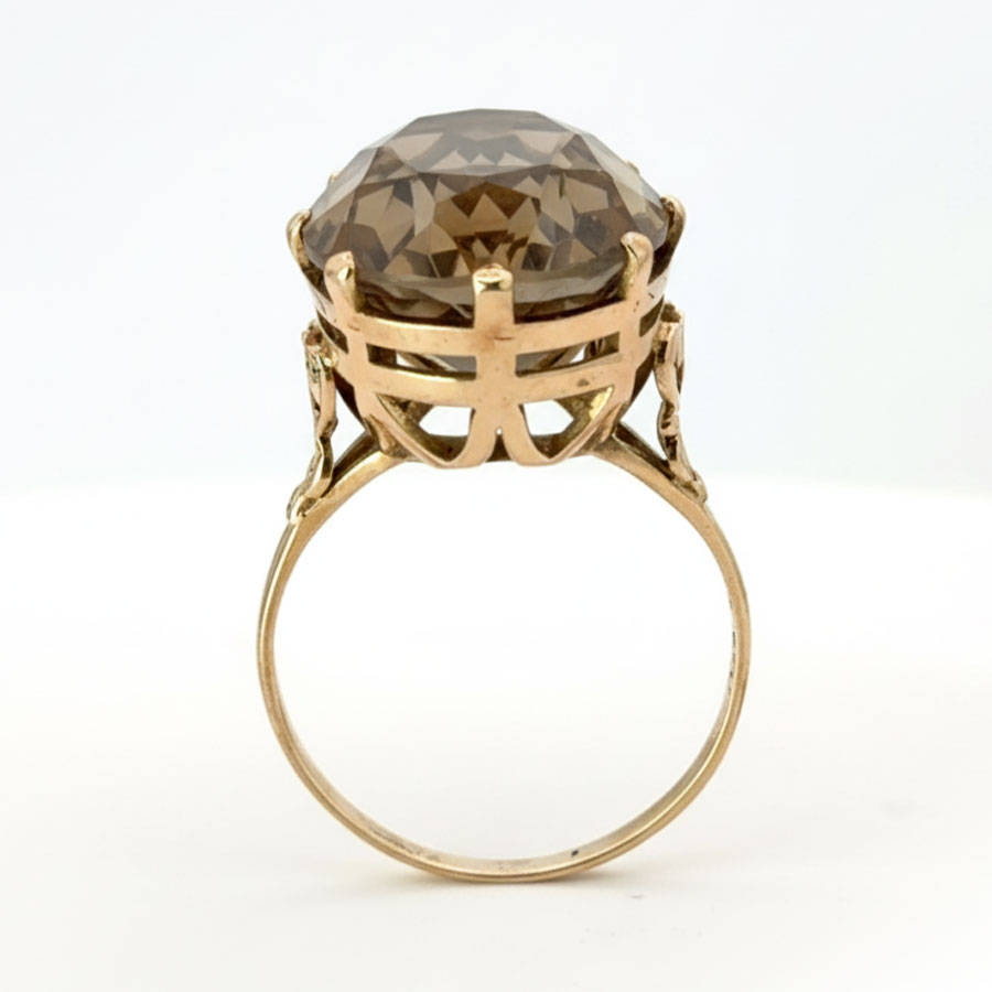 9ct Gold Topaz Cocktail Dress Ring