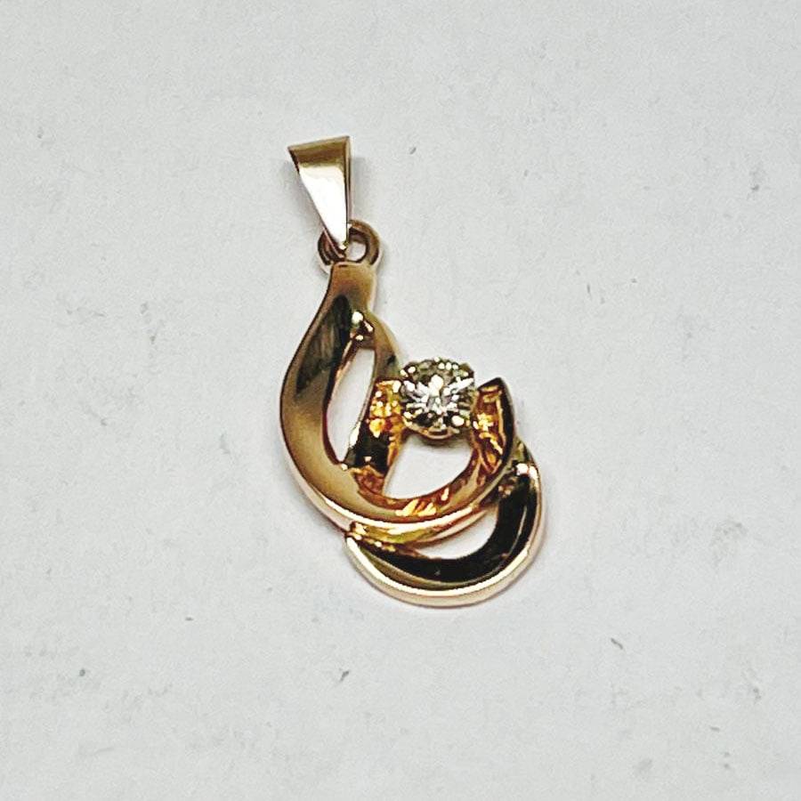 9ct Gold And Diamond Pendant