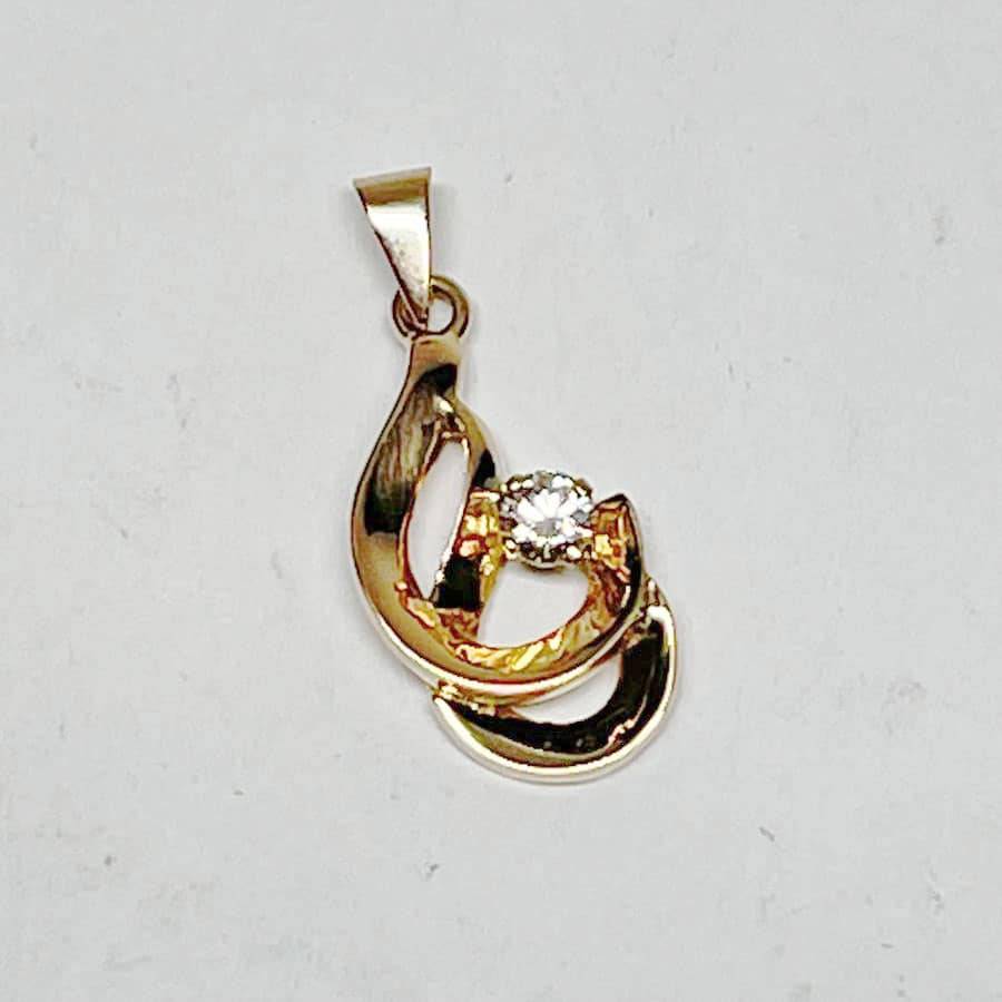 9ct Gold And Diamond Pendant