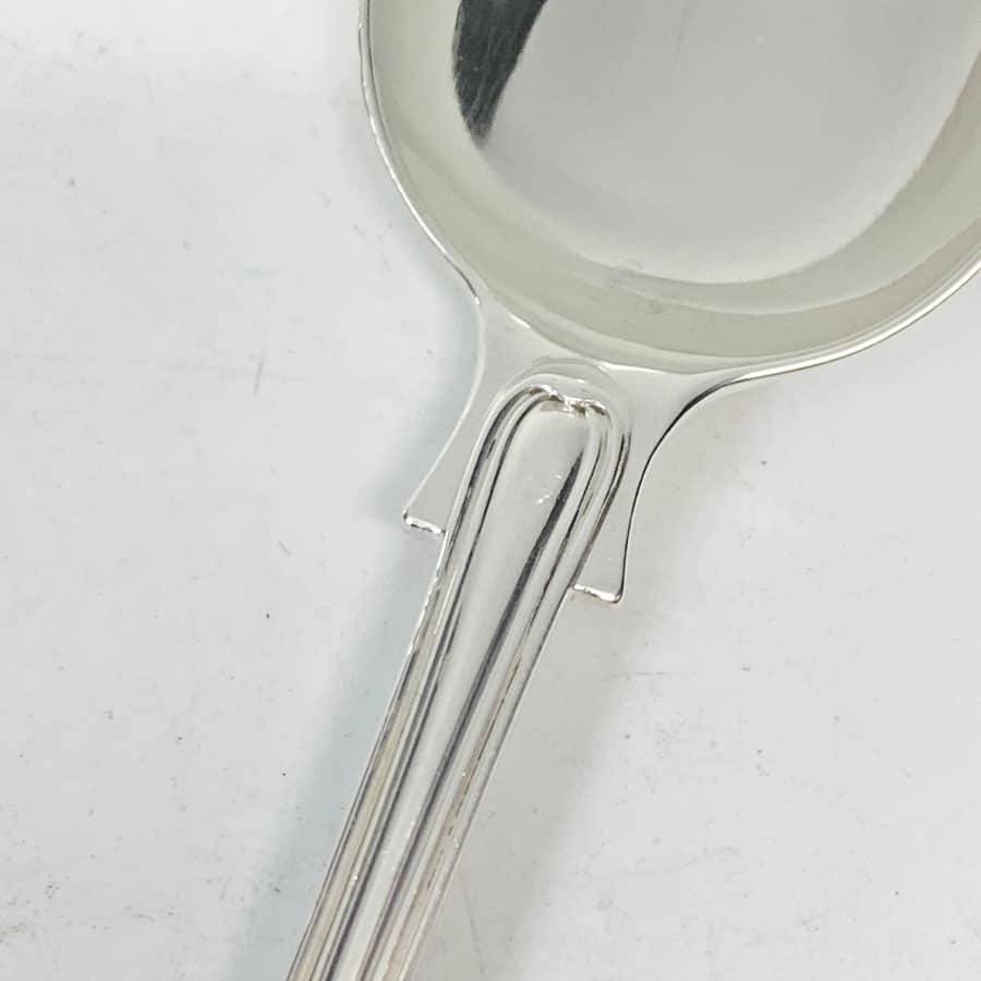 Antique Silver Victorian Fiddle and Thread Service Spoons 1865