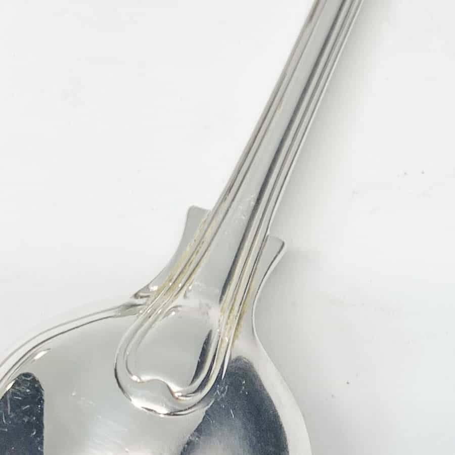 Antique Silver Victorian Fiddle and Thread Service Spoons 1865