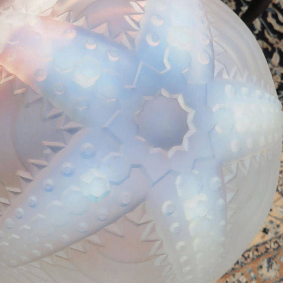 Art Deco Opalescent Glass French Starfish Bowl C1930