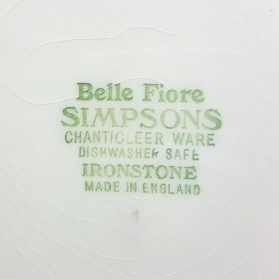 Belle Fiore Main Plate Simpsons Stamp