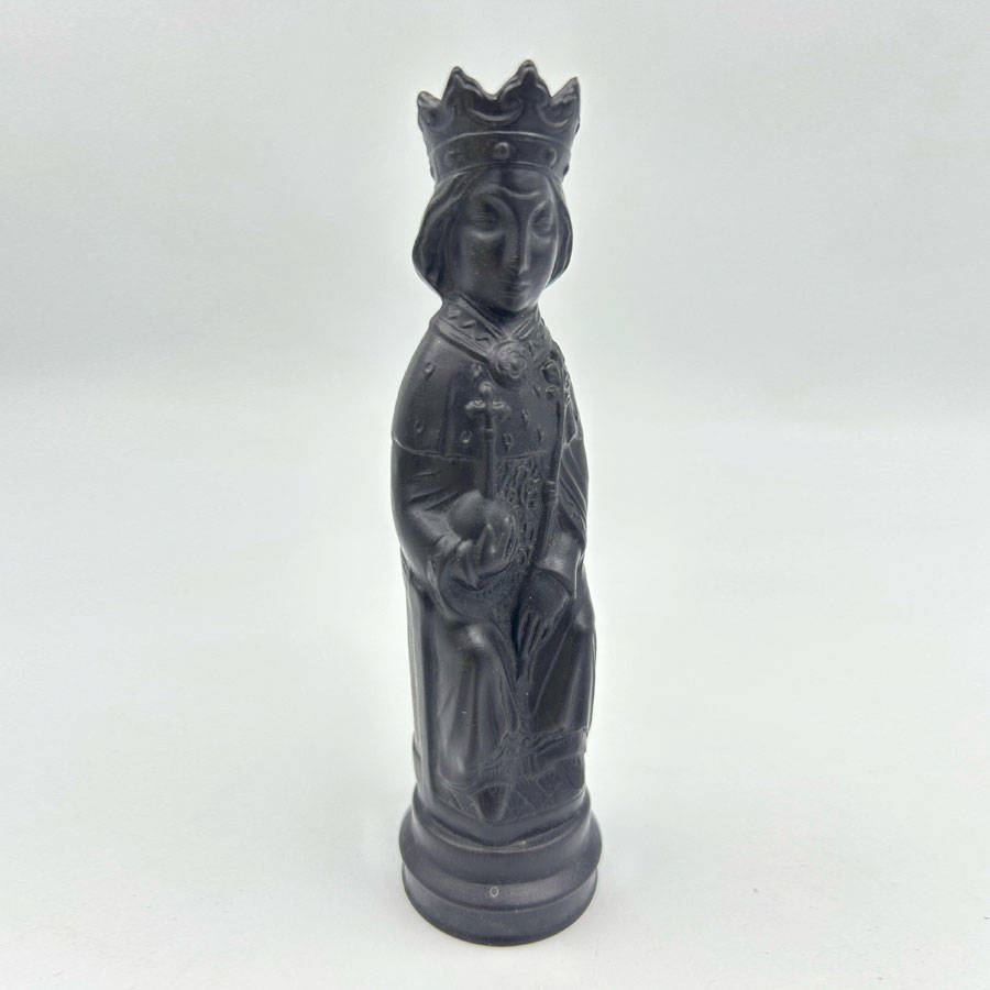 Black Wedgewood Basalt Chess Figurines King & Queen Machin Chess Pieces England