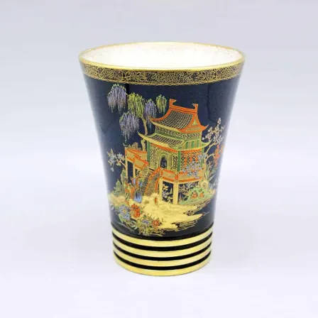 Carlton Ware Enamelled Gilded Lustre Vase